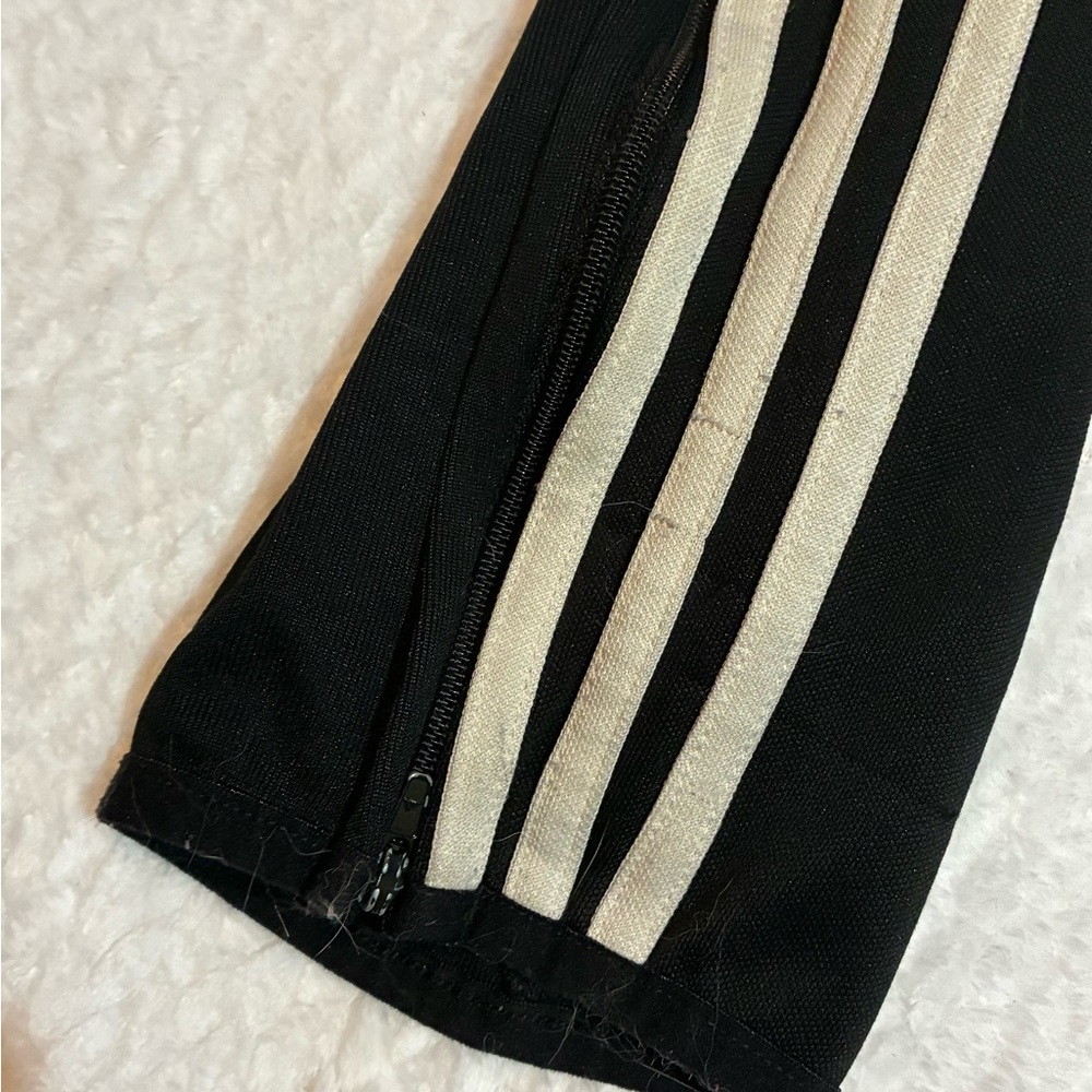 adidas Climacool Black Jogger Pants White Stripes M Athleisure Athletic Sporty - Picture 4 of 7
